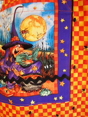 1940 close up of one of the Halloween pockets