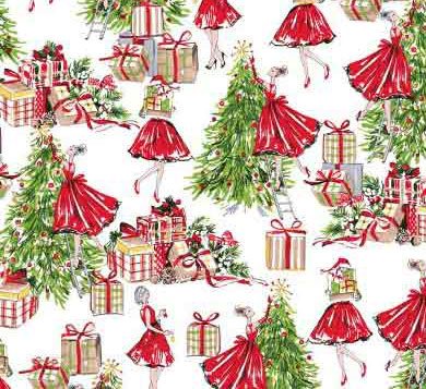 Trimming the tree in heels