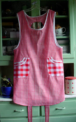 Aunt Violet Red Gingham front
